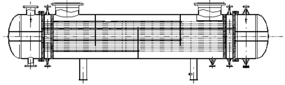 Double tube sheet fixed tube sheet heat exchanger 